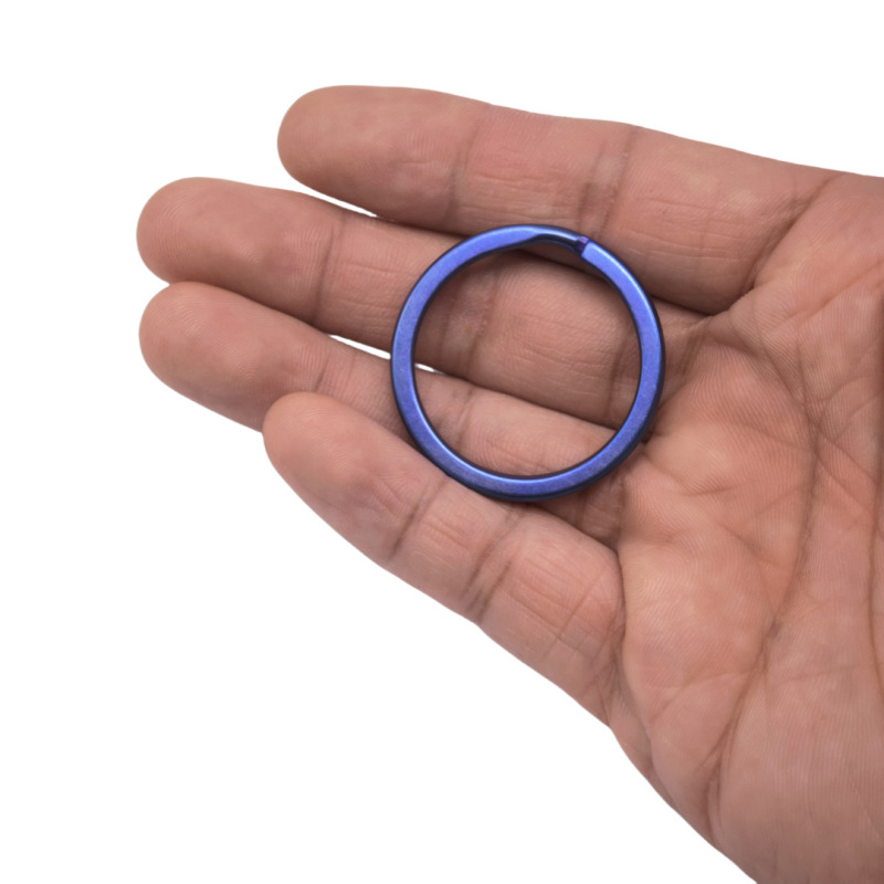 チタン合金キーホルダーキーリング純チタンキーホルダーメーカー卸売り10-35mm多目的錆びないリング|undefined