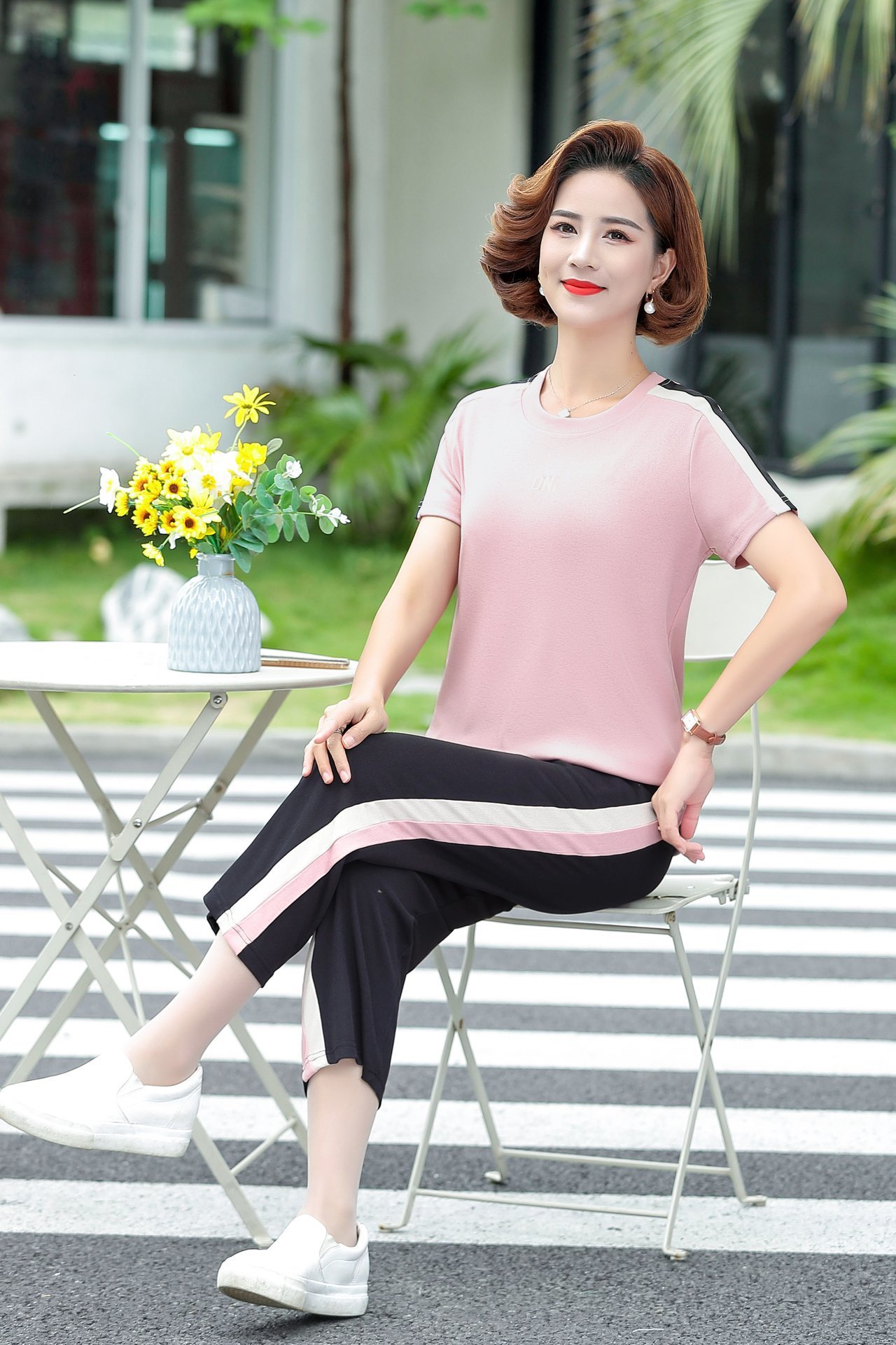 핑크슈트(크롭팬츠) HFLM-2286