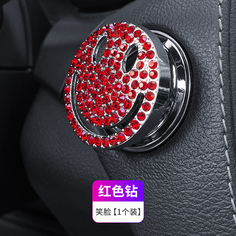 Other Automotive Interior Supplies, Qìchē Decoration Sticker Protection - smiley-face-red-diamond