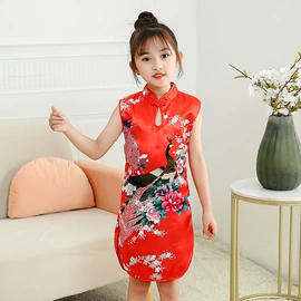 童旗袍;童民族服装;童汉服