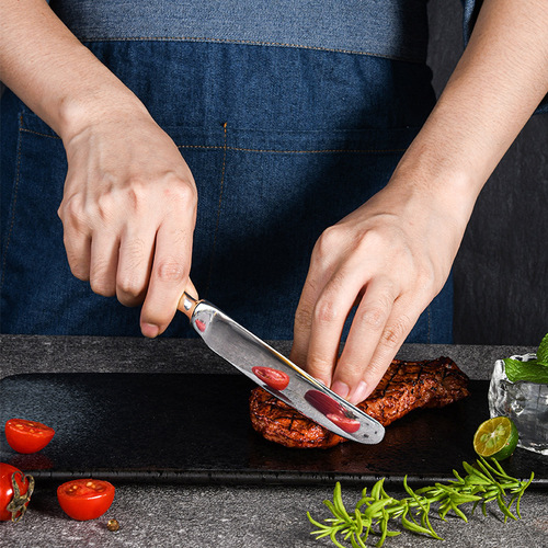 Set of 3 Stainless Steel Knife, Fork, and Spoon for Western Restaurant Steak Dining, Home Use with Ritual Diningware