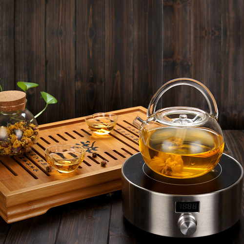 444Z wholesale heat-resistant boiling teapot, boiling teapot, high temperature-resistant glass handle kettle, electric ceramic stove, boiling water, teapot, open flame