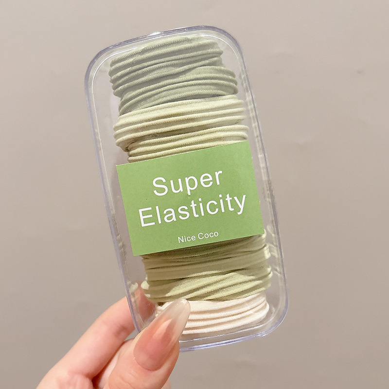 Ligas para el cabello de alta elasticidad de tela resistentes para mujer