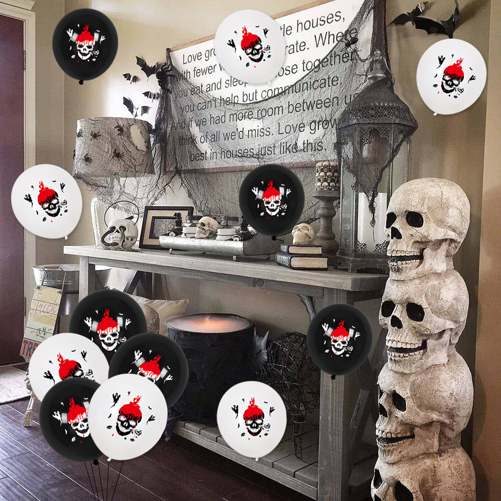 El globo impreso decorativo del partido del globo de la calabaza de la expresión de Halloween 12-pulgada 2,8G espesó el globo del látex de Halloween