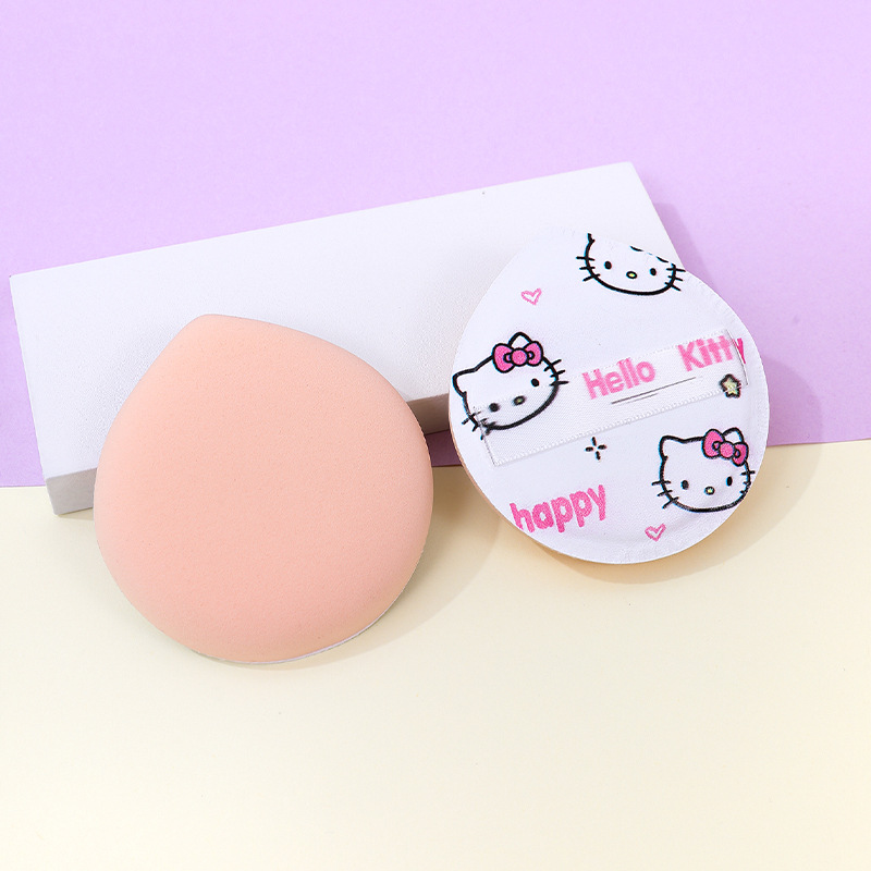 Customizado polvo de gatito kitty marshmallow 100 puntos de polvo no comer polvo KT gatito maquillaje esponja polvo herramienta de maquillaje