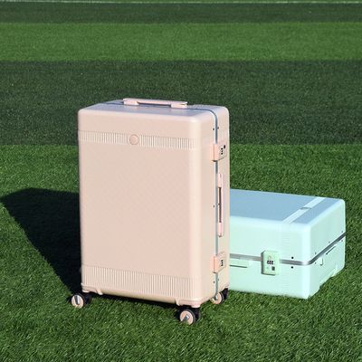 new pattern fashion Narrow Aluminum frame Draw bar box student trunk Customs 20 password Boarding case 24 suitcase