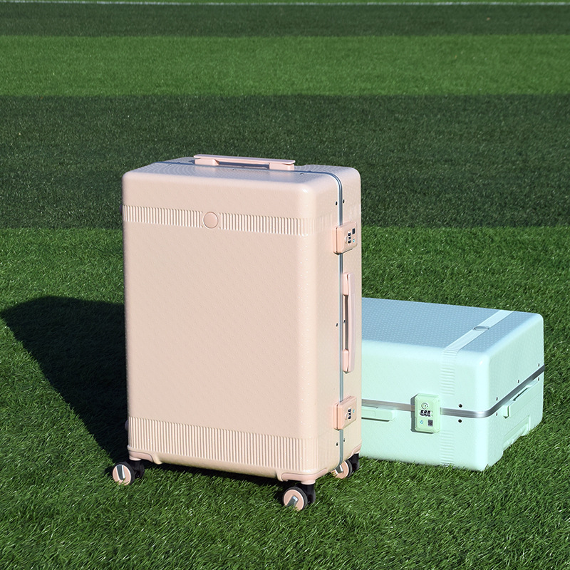 new pattern fashion Narrow Aluminum frame Draw bar box student trunk Customs 20 password Boarding case 24 suitcase