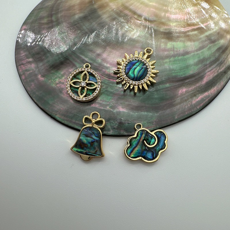 6g Weight Pendant Jewelry Making Type Diameter 10mm Jewelry Making Size Shell Inlay Material DIY Jewelry Accessories Classification 1 Piece Quantity Copper Material Clouds, Sun Pattern Plating, Inlay Design Classic Style Style 1 Piece Diameter 10mm Copper Shell Clouds Sun Pendant 3
