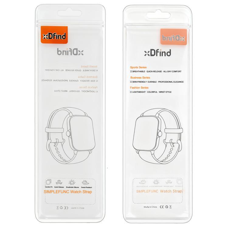 xDfind paracaídas hebilla trenzada correa de tres rayas para Apple Watch 42 / 44 / 45 / 46 / 49mm / A