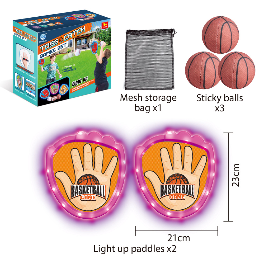 Balón luminoso de lanzamiento transfronterizo indoor al aire libre baloncesto rugby softbol entrenamiento deportivo interactivo juego de juguetes para niños
