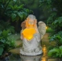 爱心天使庭院定制太阳能雕像