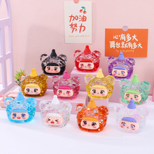 网红抖音同款熊头流沙创意潮玩桌面摆件儿童学生小礼物解压玩具