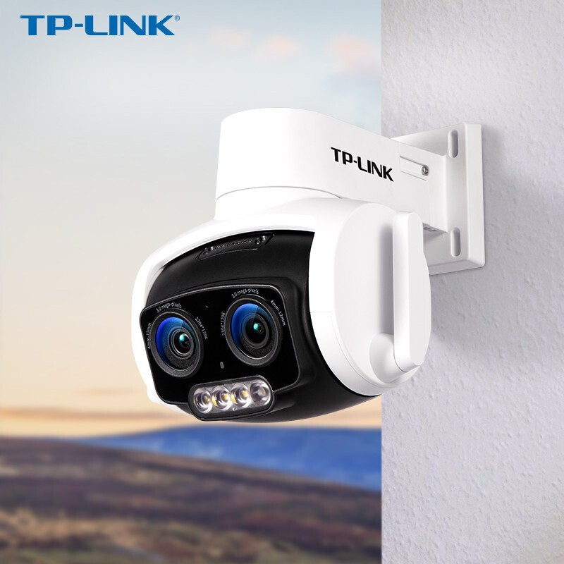 普联（TP-LINK） 家用云台双目摄像头室外 360度全景高清变焦