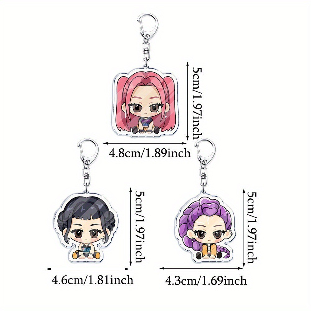 KPOP Caza de brujas Navidad Promoción de regalos pequeños colgantes de llaves de acrílico de dibujos animados Regalos pequeños
