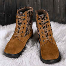 冬季高帮男士 防寒防滑加厚 加绒棉鞋 内里羊皮毛一体 雪地靴