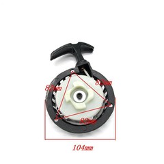 ミニバイクの部品49ccの小さいスポーツカーの小さいオフロード車のアルミニウムの易拉盤の手の引く器の点火のスターター