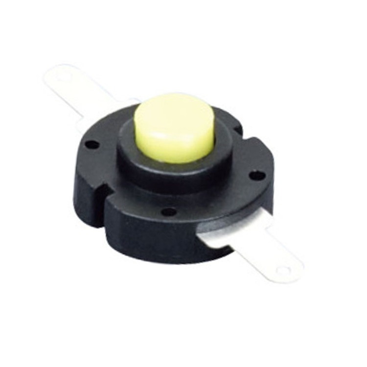 电筒自锁开关13*14mm  按压型按钮开关13x14  圆形按键开关2脚