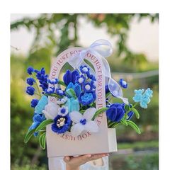 扭扭棒花束手工材料包花盒diy創意製作春天送女友閨蜜禮物