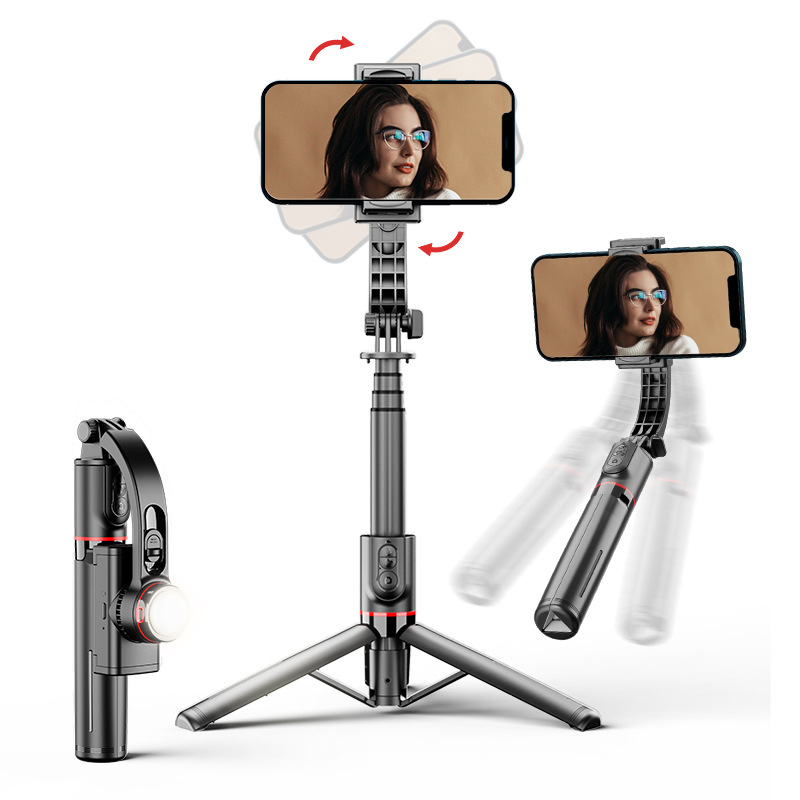 L19s [black] intelligent anti-shake + built-in tripod + horizontal and vertical screen shooting + beauty fill light + bluetooth remote control