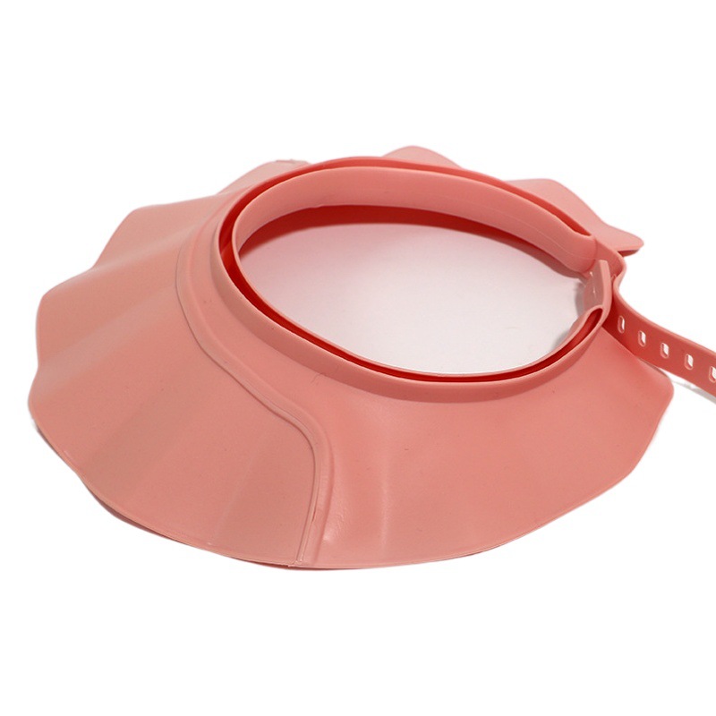 Cross-border special for children with airbag shampoo cap TPE soft hollow not tight shampoo cap waterproof flow eye shower cap