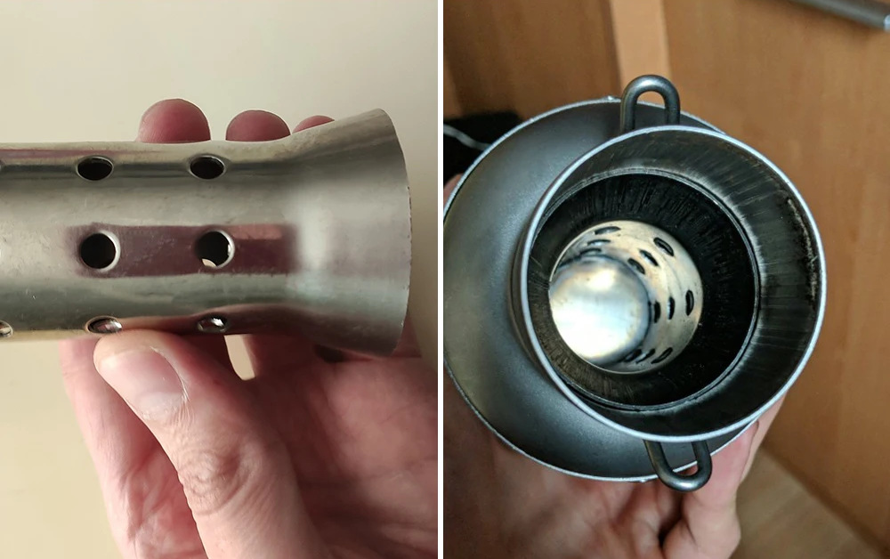 Motorcycle Exhaust Pipe Tail Section Silencer Large Displacement Sports Car Modified 51mm Honeycomb Low-Pitched Silencer Plug Silent Plug