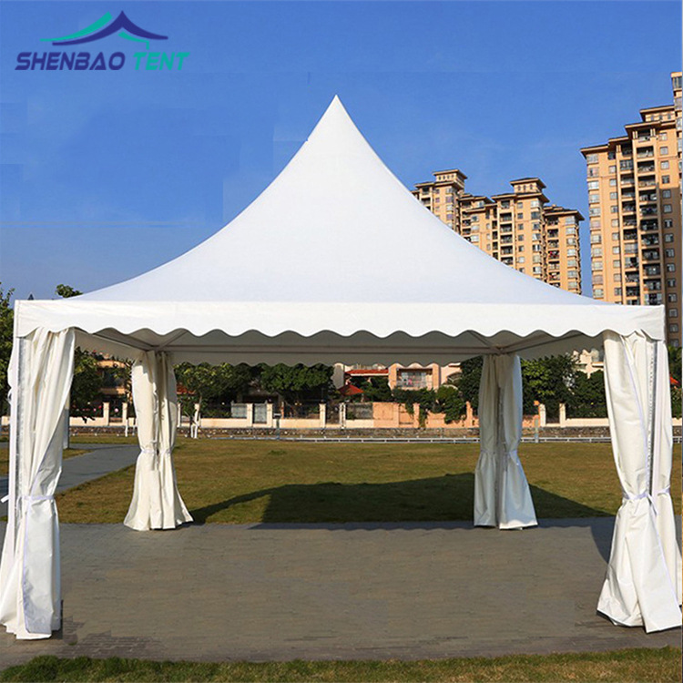 户外临时活动可移动锥顶帐篷 白色围布欧式餐饮美食街小帐篷