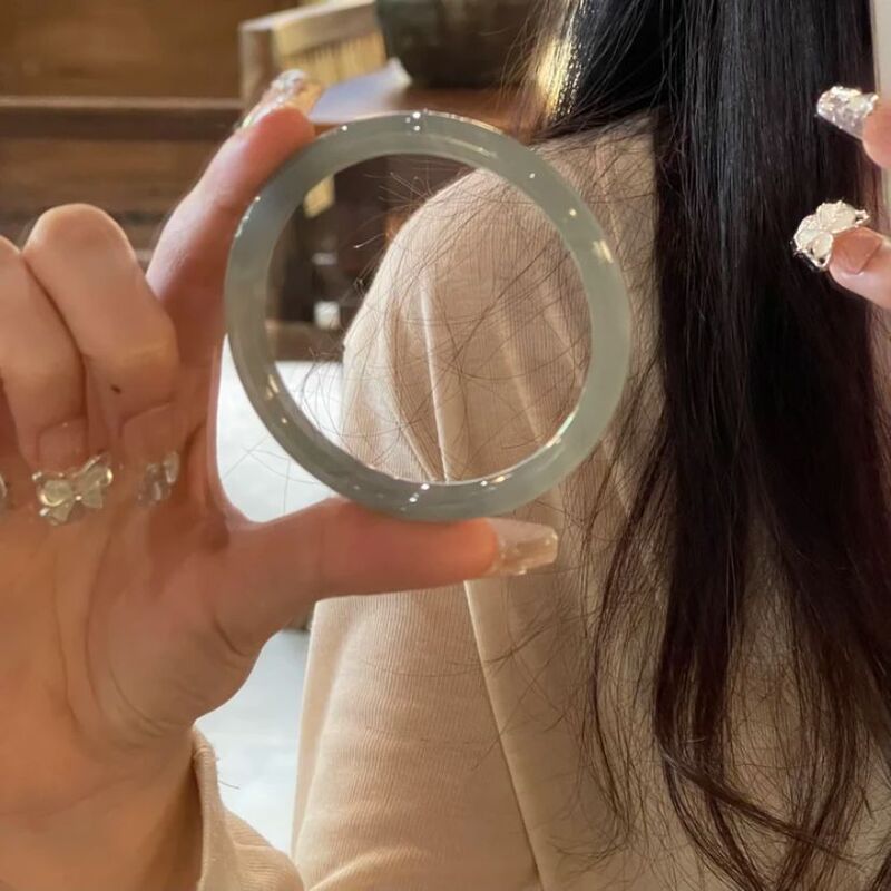 Smoky gray antique bracelet Women's Light luxury jewelry simple design sense ins new Chinese style all-match gift niche jewelry