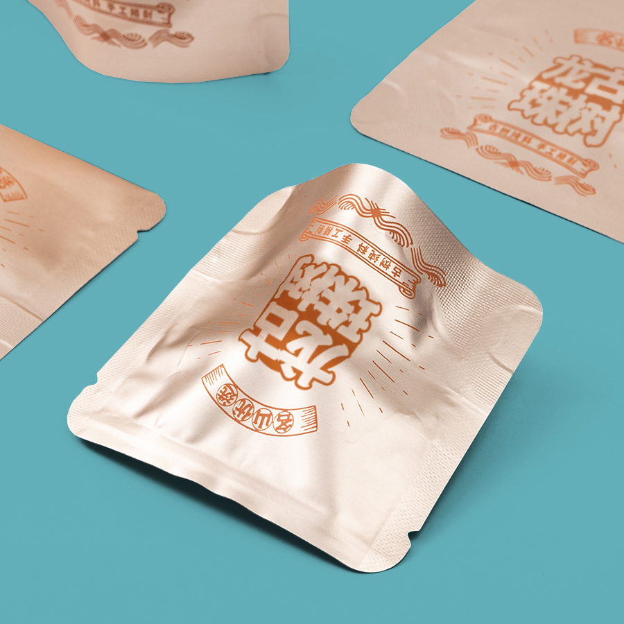 Bagas de embalaje independientes de árboles antiguos, té blanco, té negro, bolsas universales, bolsas de sellado de aluminio puro personalizadas LOG