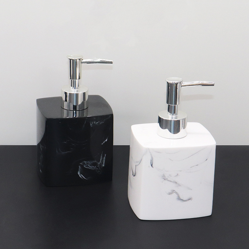 Hotel champú mano desinfectante botella resina creativa loción botella Champú gel de ducha sub-botella dispensador de jabón