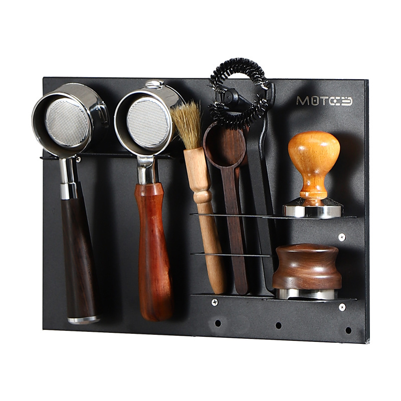 Mango de café rack de almacenamiento multi-funcional de café Dispositivo de almacenamiento rack bar herramienta organizador rack 51/58 Universal