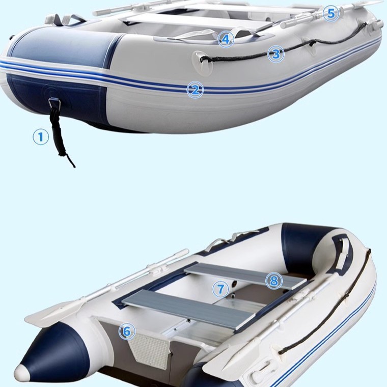 Thickened Inflatable Assault Boat, Inflatable Boat, Fishing Boat, Rubber Boat, Large Buoyancy, Flood Relief