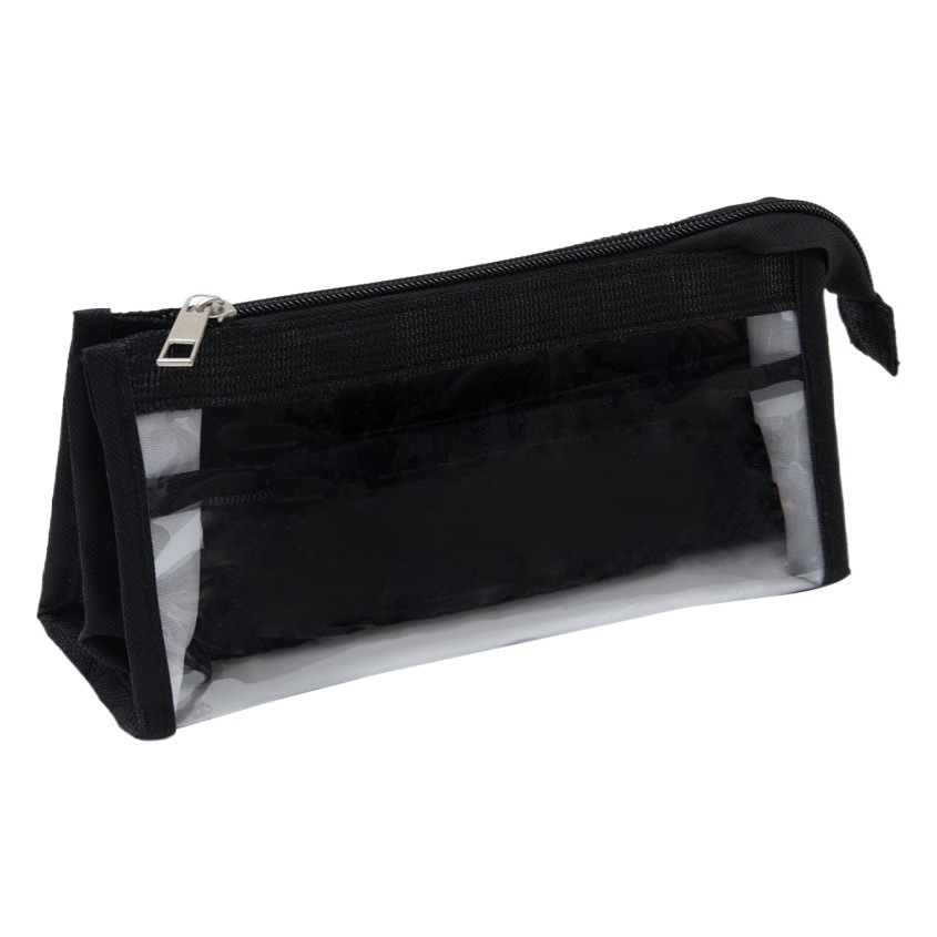 Caja de lápices transparente de gran capacidad de seis capas estudiante de secundaria femenina Bolsa de papelería de capa separada simple de alto aspecto caja de papelería de estudiante de escuela primaria