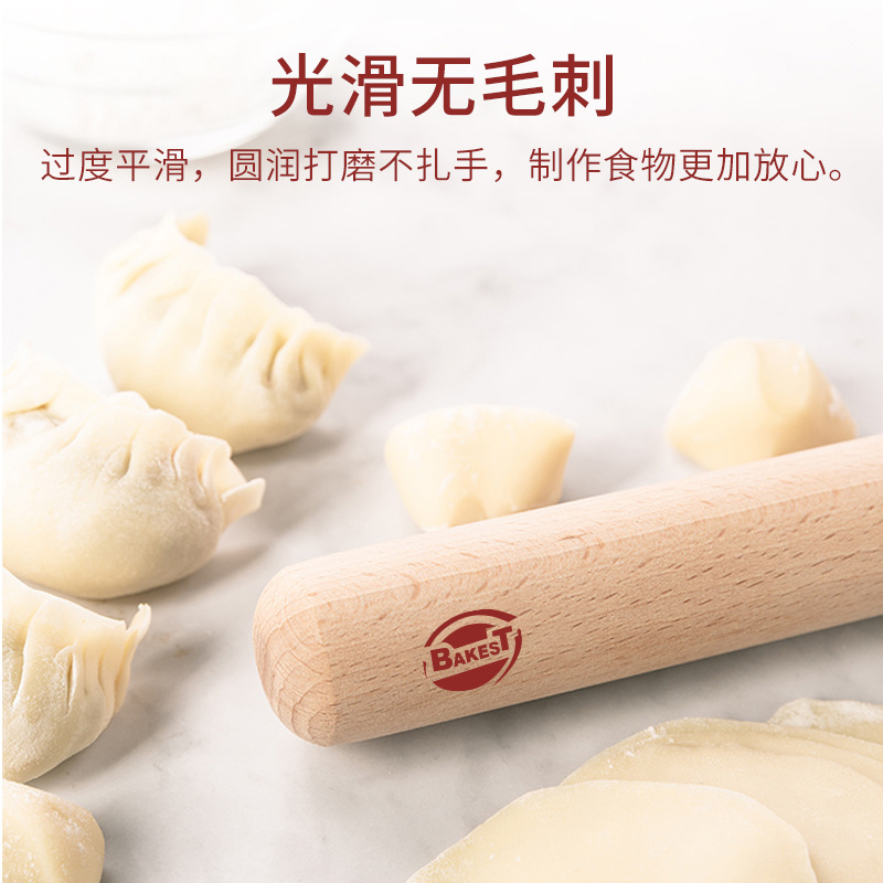 Baking tools 30/40cm scaled beech wood rolling pin unpainted rolling pin baking pin 8417-8418
