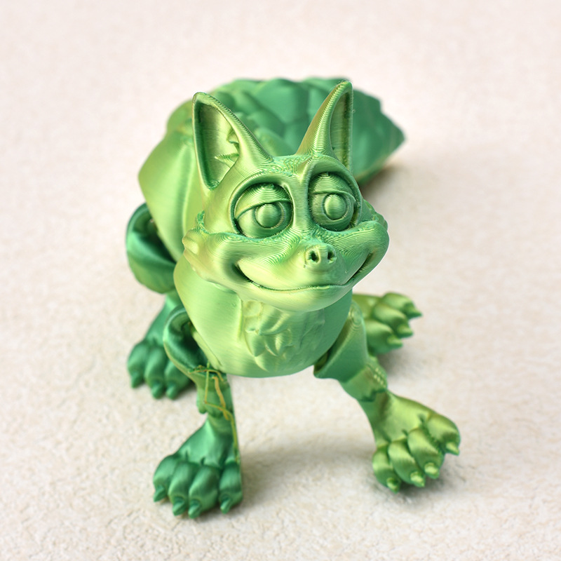 Ventas transfronterizas de juguetes de impresión 3D, animales de impresión 3D, adornos creativos, juguetes de dragón