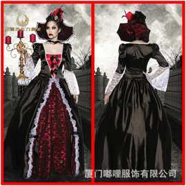 2019新款爱丽丝梦游仙境 万圣节服装女 吸血鬼女王埃及艳后服装