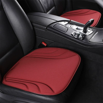 Car Seat Cushion, High-End Feel, Breathable | Four Seasons Pad - high-quality-latex-seaweed-fiber-mousse-red-2-cushions-new-car-seat-cushions