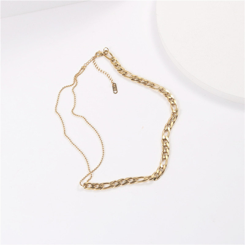 Nihaojewelry Simple Titanium Steel Chain Necklace Wholesale Jewelry display picture 6