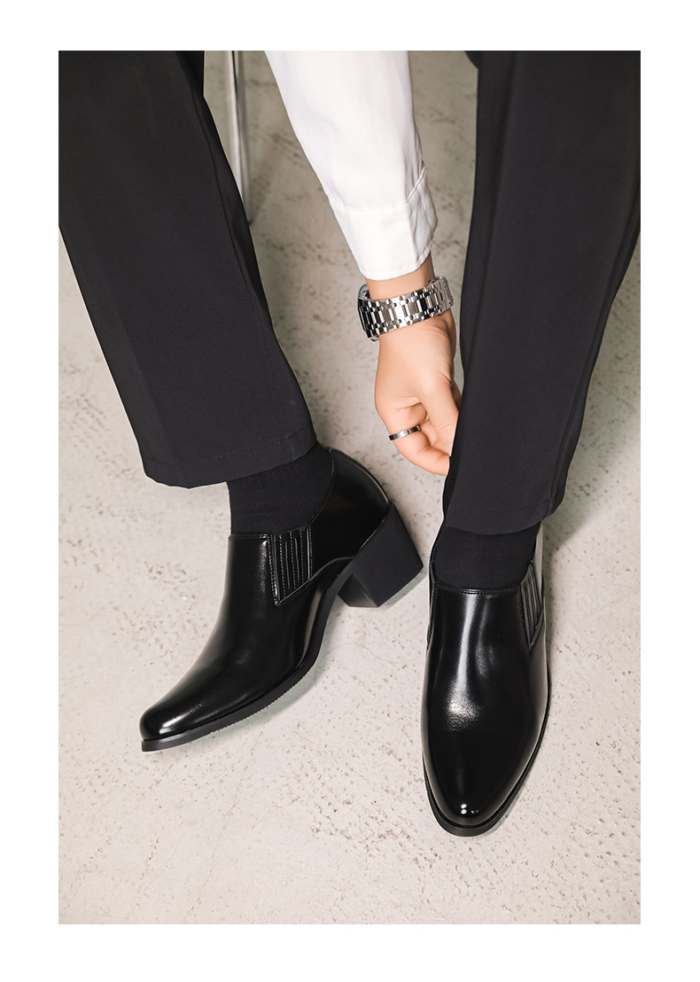 Loafers Men's Shoes Fashion Large Size Low Top Shoes Spring And Autumn New Style Sleeve Pointed Leather Shoes One Step Small Leather Shoes_vogvips.com