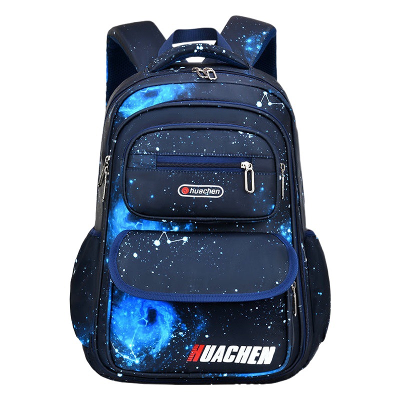 Cross-Border Primary School Student Schoolbag Male 1-3-6 Grade Kidsren's Burden-Reducing Spine Protection Large-Capacity Backpack Wholesale Lightweight