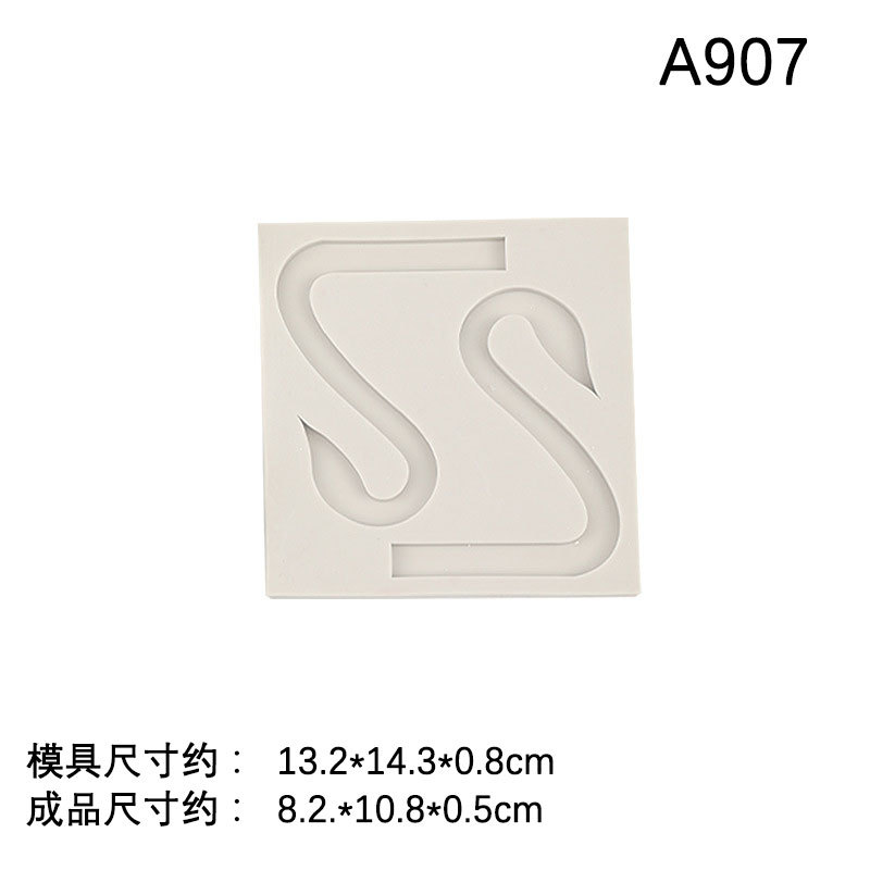 Cisne cuello DIY chocolate fondant silicona molde accesorios hornear pastel decoración herramientas