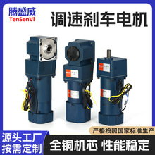 腾盛威220v调速电机腾盛威微型交流齿轮减速马达感应带刹车正反转