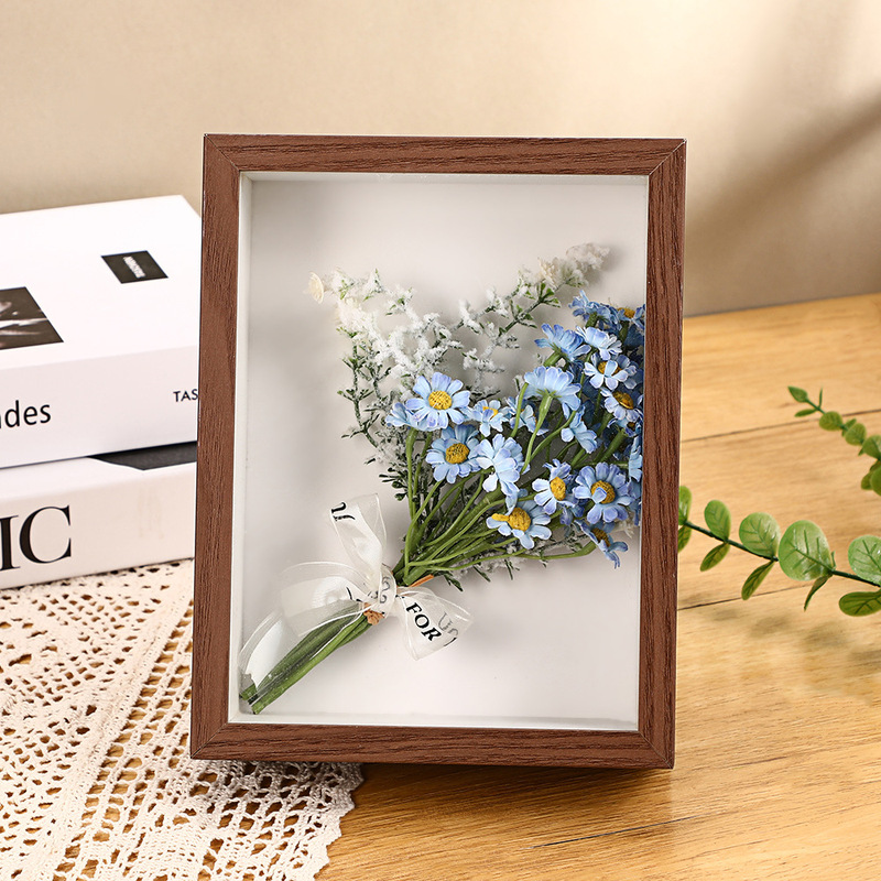 Wooden Stereo Hollow Dried Flower Photo Frame DIY Table Home Decoration Ornaments Holiday Gift Decorative Dried Flower Photo Frame Wooden Stereo Hollow Dried Flower Photo Frame DIY Table Home Decoration Ornaments Holiday Gift Decorative Dried Flower Photo Frame