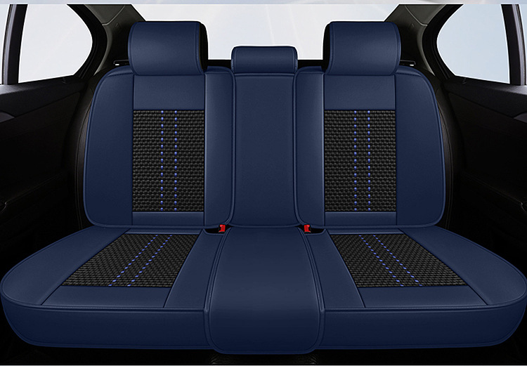 Car Seat Cushion, Suitable for All Seasons, Full Leather, New Model Car Cushion, Seat Cover, Ice Silk Nappa Leather Special Seat Cushion Car Cover