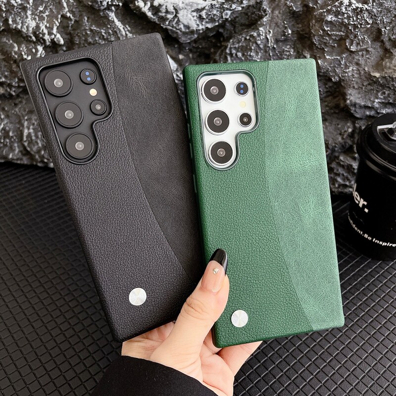 Suitable for Samsung S25Ultra Mobile Phone Case, Cow Pattern Shell with S26 Leather Anti-Fall Business Case, S24Plus Protective Cover Suitable for Samsung S25Ultra Mobile Phone Case, Cow Pattern Shell with S26 Leather Anti-Fall Business Case, S24Plus Protective Cover