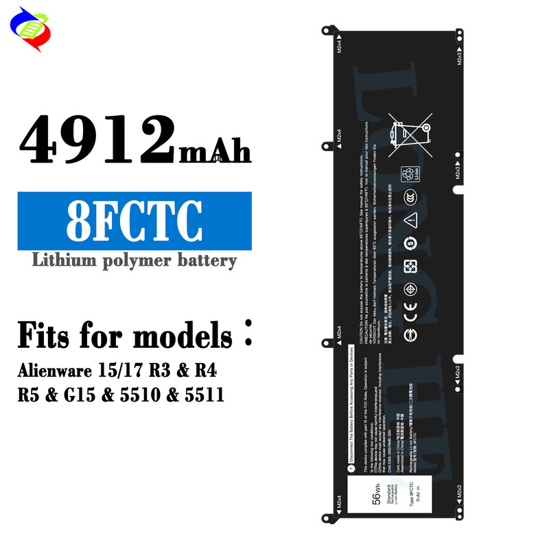 Suitable for Dell 8Fctc Notebook Battery Alienware 15/17 R3/R4/R5/G15/5510 Wholesale
