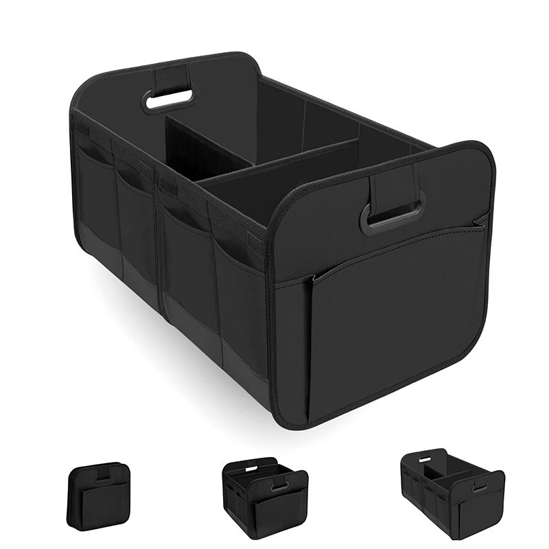 Cross-Border Car Trunk Storage Box, Large Capacity, Foldable Oxford Cloth Car Storage Organizer, Multifunctional and Practical