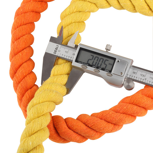 20mm red cotton rope, colored rose red cotton thread braided with 2 cm Chinese knot braided rope, 4-knot rope