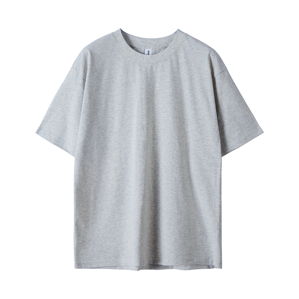 AG260 g 32 camisetas pesadas de algodón puro con hombros caídos, camiseta de manga corta de marca de moda suelta de gran tamaño personalizada