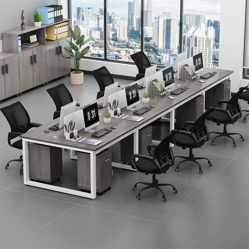 Staff Desk Simple Modern Staff Office Workstation Table with Partition Combination Workstation Four-Person Six New Products