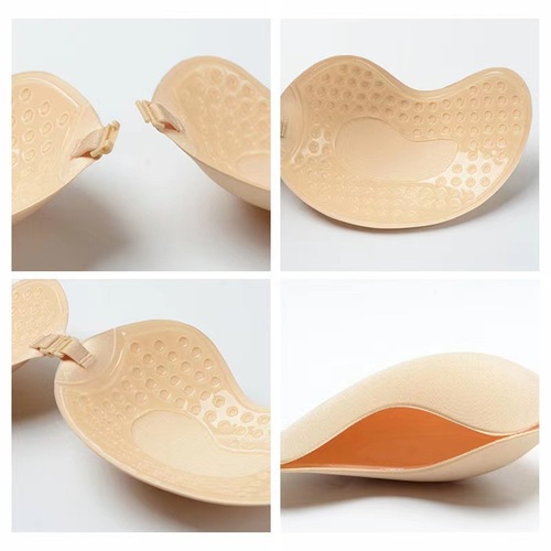 Silicone breast patch mango cup non-slip push-up breathable silicone sling wedding dress reusable anti-bump breast patch